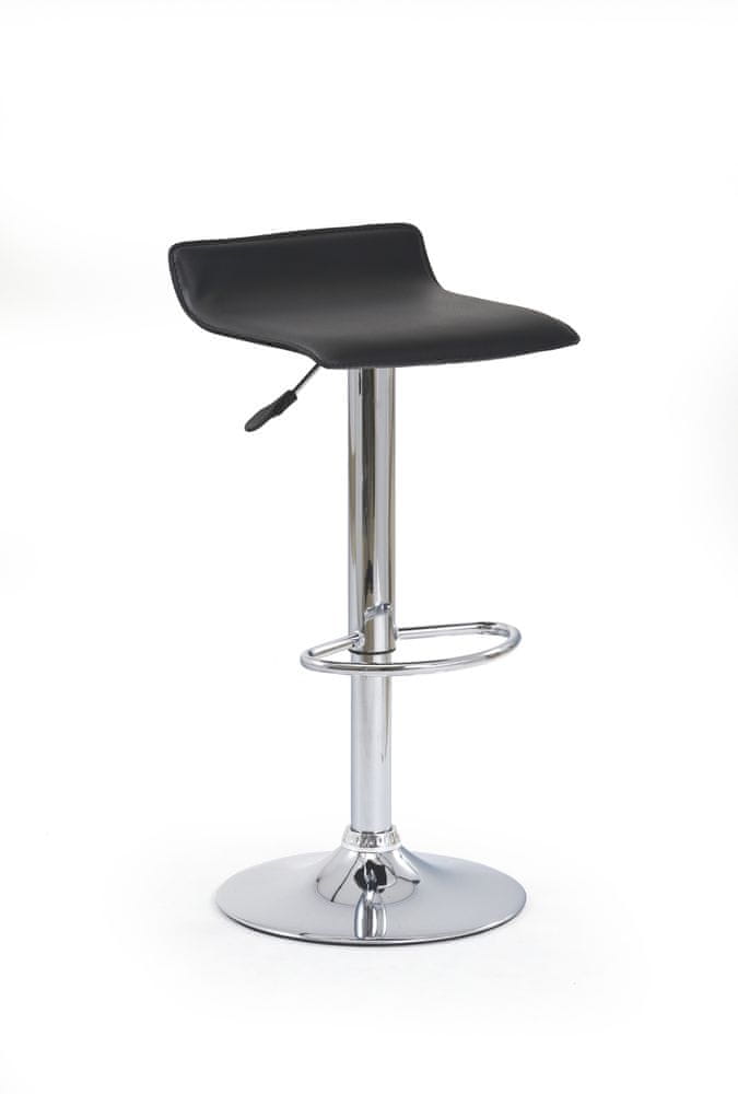 Halmar Barová stolička H-1, čierna